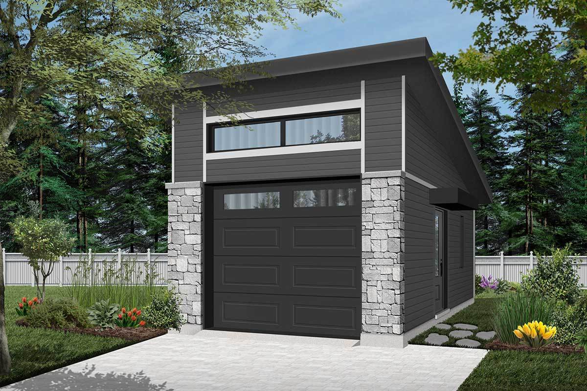 One Car Modern Garage Plan - 22446DR | Architectural Designs - House Plans
